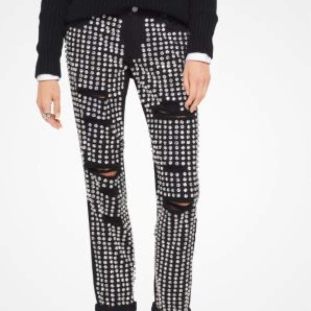 MK Studded Ripped Jeans